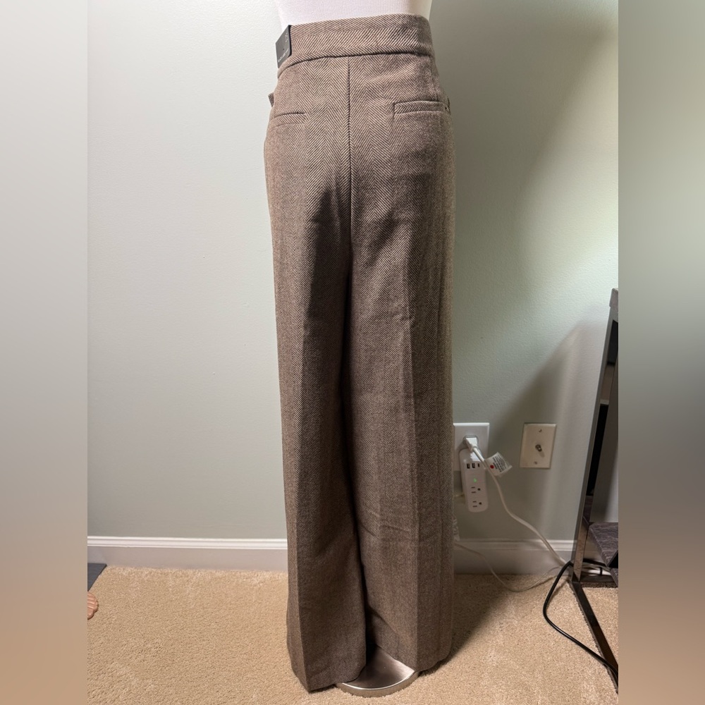 Chicos Black Label Tweed Wide Leg Trousers Size 14 NWT - Picture 2 of 4